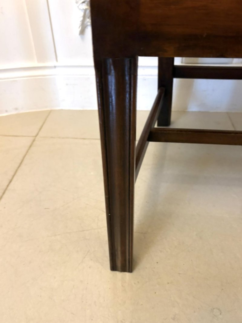 Antique Set of 12 Mahogany Chippendale Style Ladder Back Dining Chairs – 10 Singles & 2 Carvers - Image 16